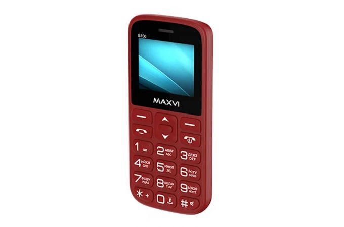 Сотовый телефон MAXVI  B100  Wine Red вскр.упак(-5%)