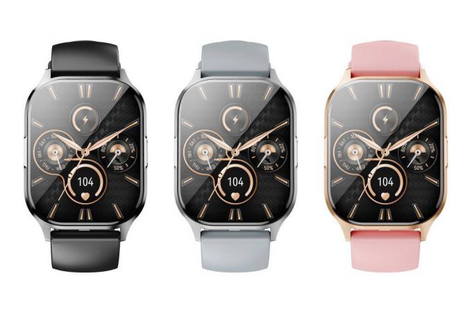 Смарт часы XO J10 AMOLED Screen Star Mist Magnetic Square Sports Talking Pink