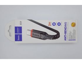 Кабель USB - Lightning HOCO X59 (черный) 3м (УЦЕНКА! МЯТАЯ УПАКОВКА)