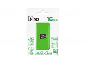 Карта памяти microSDHC MIREX 16 GB UHS-I U1 (class 10) без адаптера (13612-MCSUHS16 )