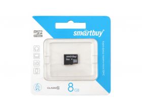 Карта памяти microSDHC Smartbuy 8 GB (class 10) без адаптера (SB8GBSDCL10-00)