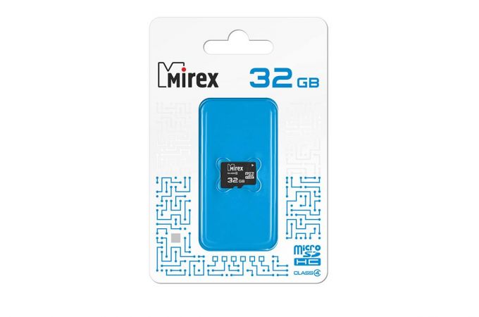 Карта памяти microSDHC MIREX 32 GB (class 4) без адаптера (13612-MCROSD32 )