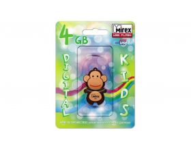 Флешка USB 2.0 Mirex MONKEY BROWN 4GB (ecopack)