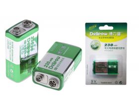 Аккумулятор Delipow 6F22 (230mAh,9V) BP-1