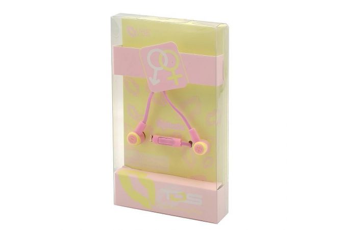 Наушники вакуумные проводные TDS-V56 (серо-желтый)