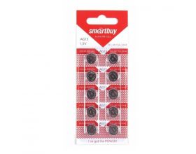 Батарейка часовая Smartbuy AG13-10B цена за блистер 10 шт (SBBB-AG13-10B)