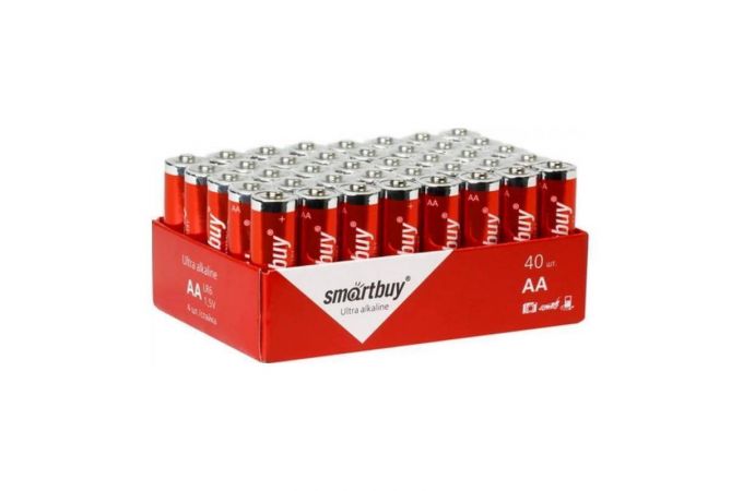 Батарейка алкалиновая Smartbuy LR03/AAA 40 bulk цена за упаковку 40 шт (SBBA-3A40S)