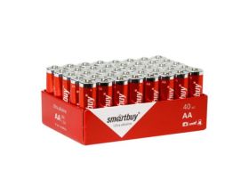 Батарейка алкалиновая Smartbuy LR6/AA 40 bulk цена за упаковку 40 шт (SBBA-2A40S)