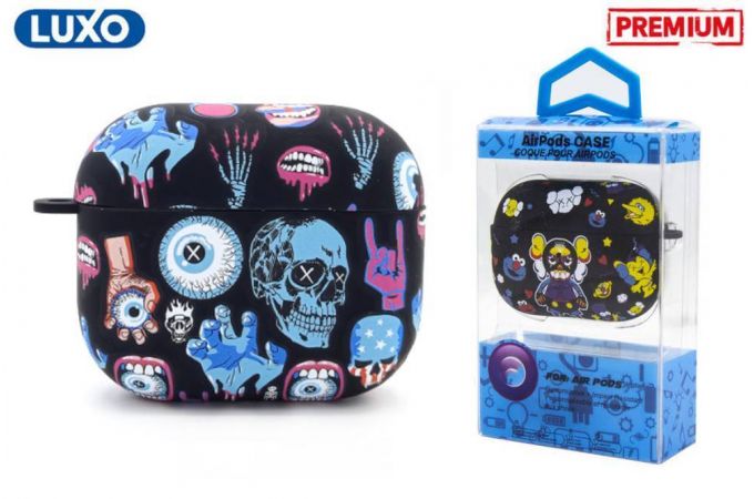 Чехол для наушников LUXO KAWS для Apple AirPods PRO Рисунок A193