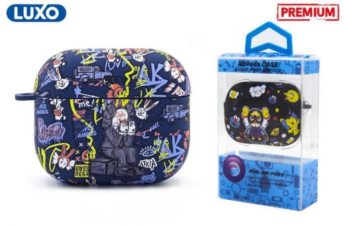 Чехол для наушников LUXO KAWS для Apple AirPods PRO Рисунок A196