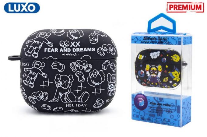 Чехол для наушников LUXO KAWS для Apple AirPods PRO Рисунок A199