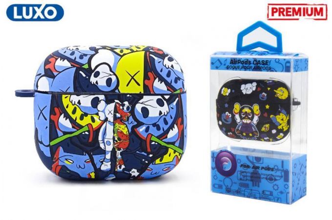 Чехол для наушников LUXO KAWS для Apple AirPods PRO Рисунок A197