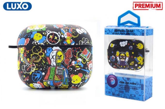 Чехол для наушников LUXO KAWS для Apple AirPods PRO Рисунок A173