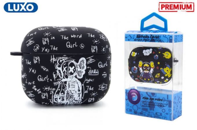 Чехол для наушников LUXO KAWS для Apple AirPods PRO Рисунок A178