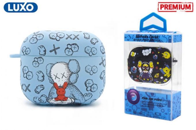 Чехол для наушников LUXO KAWS для Apple AirPods PRO Рисунок A177