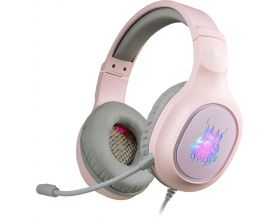 Гарнитура игровая Defender Fury розовый LED подсветка / мембрана 40 мм. / кабель 2.0 м