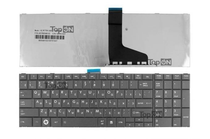 Клавиатура для ноутбука Toshiba Satellite C850 черная