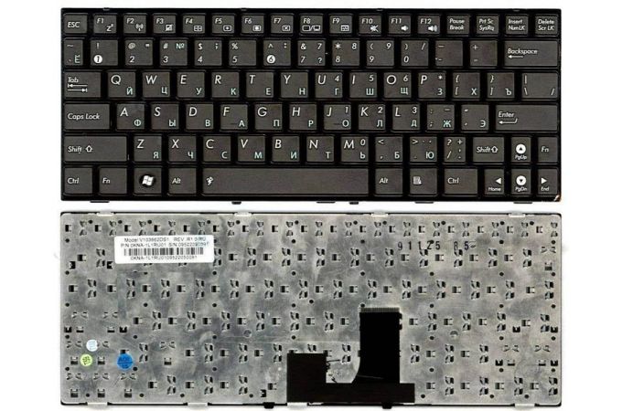 Клавиатура для ноутбука Asus EeePC 1005HA черная