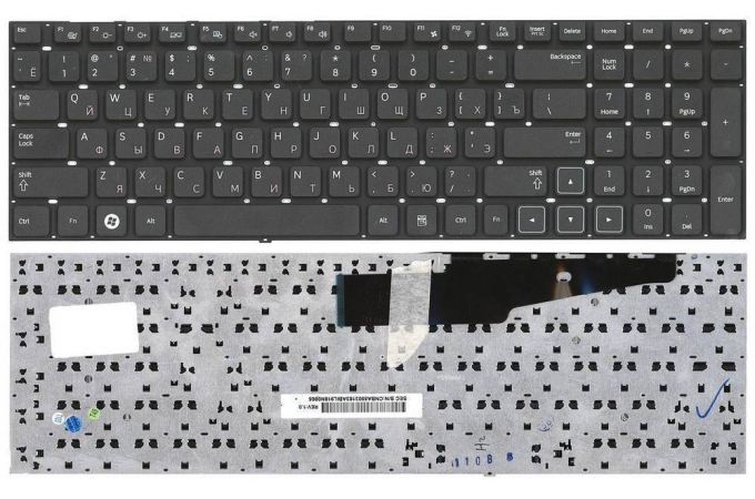 Клавиатура для ноутбука Samsung 300E7a черная