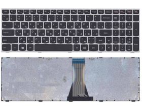 Клавиатура для ноутбука Lenovo IdeaPad G50-30 серая рамка