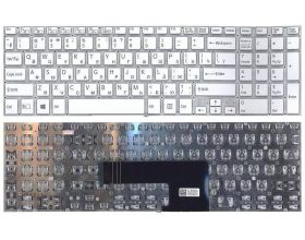 Клавиатура для ноутбука Sony Vaio SVF15 белая без рамки