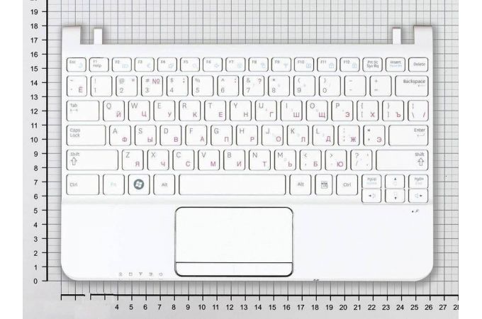 Клавиатура для ноутбука Samsung N210 белая, топ-панель
