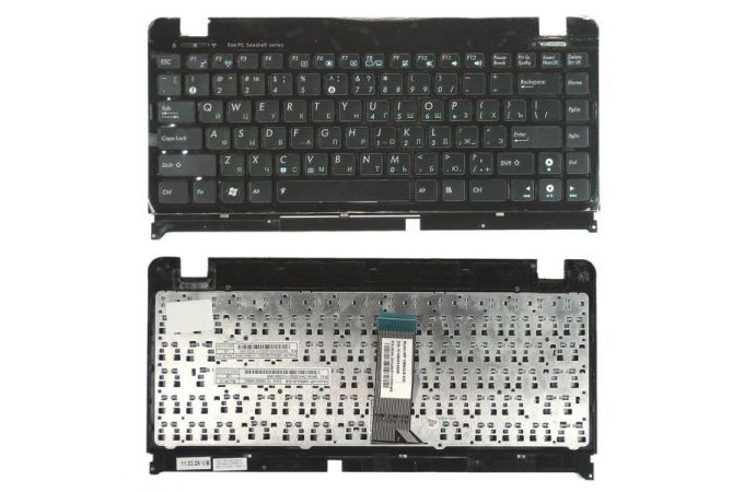 Клавиатура для ноутбука Asus EeePC 1215 черная + панель