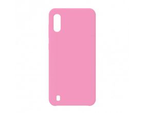 Чехол для Samsung A01/M01 тонкий (розовый)