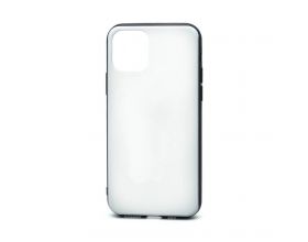 Чехол для iPhone 11 (6,1) с черным бампером (прозрачный)