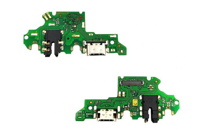 Шлейф для Huawei P Smart Z с разъемом зарядки + разъем гарнитуры (плата)