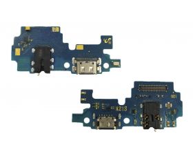 Шлейф для Samsung A217F Galaxy A21s с разъемом зарядки + разъем гарнитуры (плата) HQ