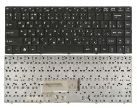 Клавиатура для ноутбука MSI CX480 черная с рамкой (003833)