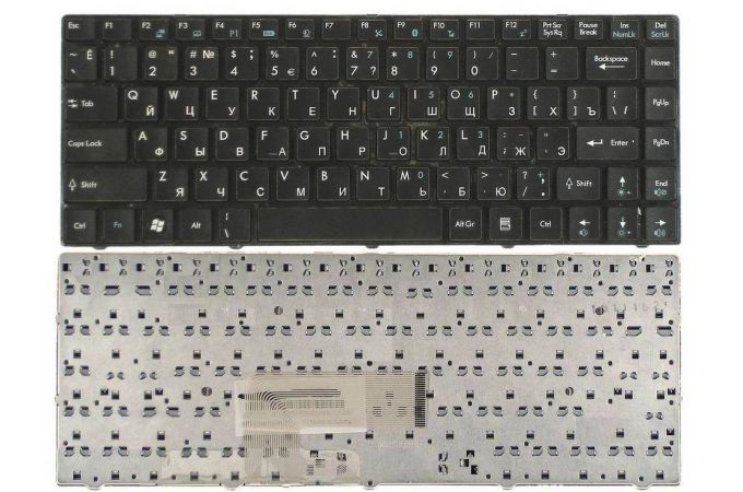 Клавиатура для ноутбука MSI CX480 черная с рамкой