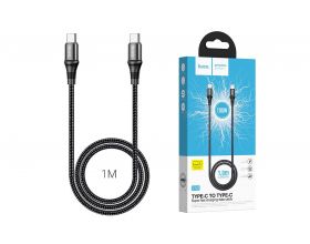 Кабель USB Type-C - USB Type-C HOCO X50, 5A/20V, PD100W (черный) 1м (в оплетке)