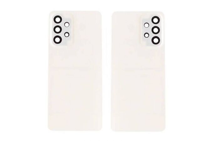 Задняя крышка для Samsung A336B Galaxy A33 5G + стекло камеры (белый) HQ