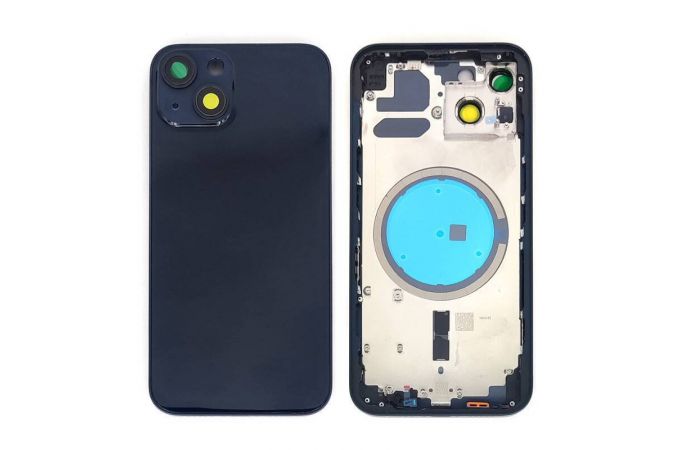 Корпус для iPhone 13 (черный) CE (литое стекло + магнит) org