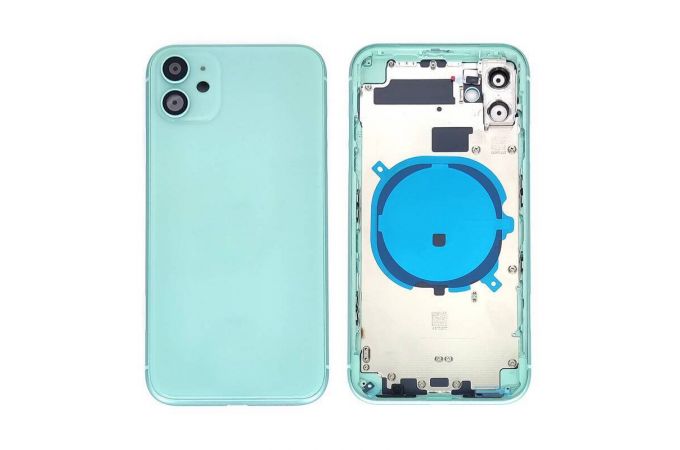 Корпус для iPhone 11 (зеленый) CE (литое стекло) org
