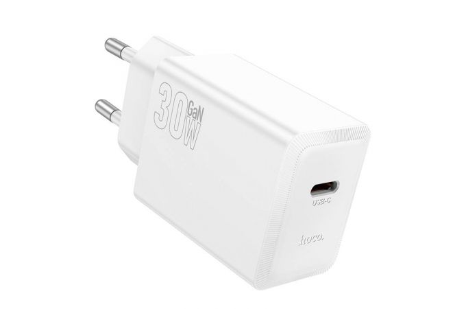 Сетевое зарядное устройство USB-C HOCO N70 Nuevo single port PD30W (белый)