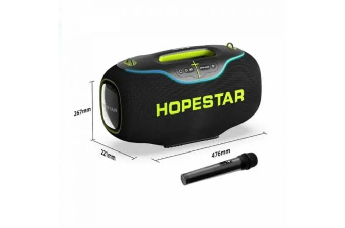 Портативная беспроводная колонка HOPESTAR A80 (серый) 350W