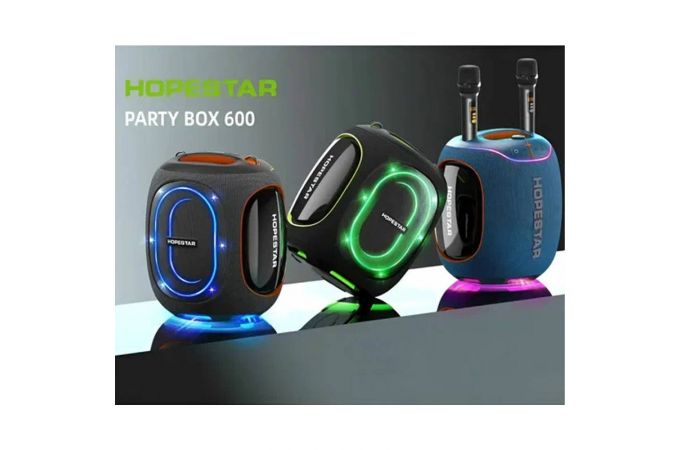 Портативная беспроводная колонка HOPESTAR PARTY BOX 600 (синий) 300W