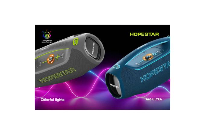 Портативная беспроводная колонка HOPESTAR A60 ULTRA (черный) 450W