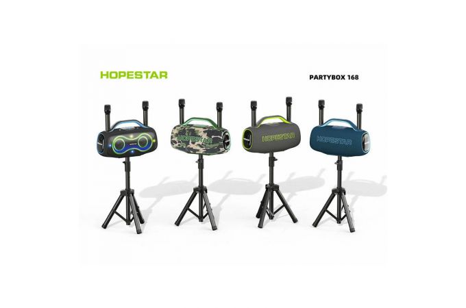 Портативная беспроводная колонка HOPESTAR PARTY BOX 168 (серый) 400W