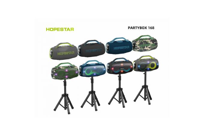 Портативная беспроводная колонка HOPESTAR PARTY BOX 168 (серый) 400W
