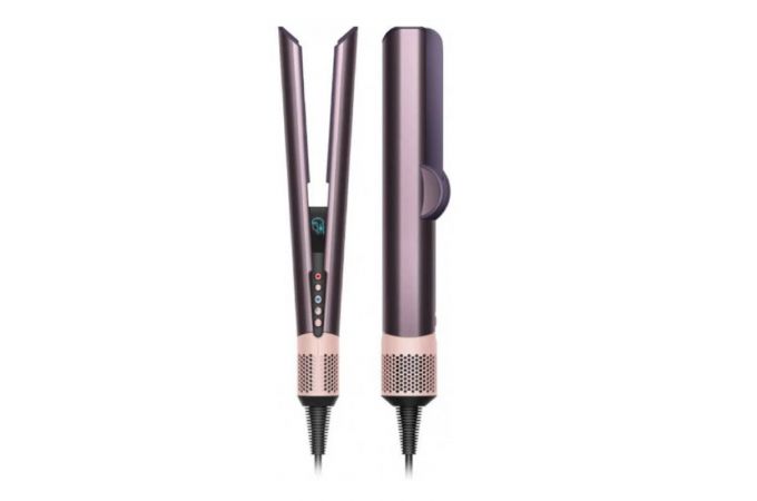 Фен выпрямитель для волос DYSO HT01 с кейсом (фиолетовый с розовым)