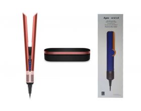 Фен выпрямитель для волос DYSO HT01 с кейсом (красно розовый)