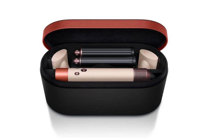 Фен мультистайлер DYSO в кейсе HS-05 (розово красно черный)