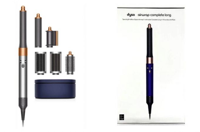 Фен мультистайлер DYSO в кейсе HS-05 (золотой с серым)