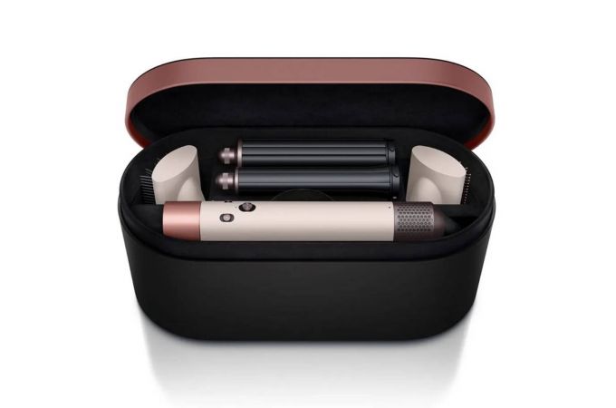 Фен мультистайлер DYSO в кейсе HS-05 (золотой с серым)