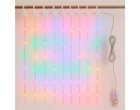 Гирлянда-штора с крючком Огонек OG-LDG26 LED RGB (3х2м, пульт, BT)