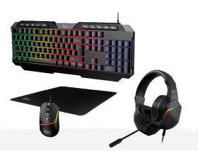 Игровой набор Smartbuy F10 черный (SBC610GK) клавиатура+мышь+гарнитура+коврик